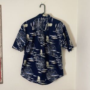 Men’s Puritan Button Down Shirt M, Nautical shirt